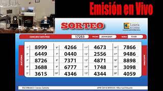 Sorteo de Quiniela Matutino N° 17253   26/04/2021 15:00Hs.