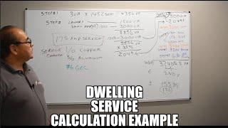 NEC Dwelling Service Calculation Example