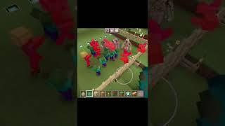 Minecraft Iron Golem Vs 60 Zombies #minecraft #shorts #short #shortvideo