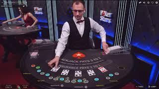 Долгая игра в БлэкДжек с живым дилером!Live dealer BlackJack