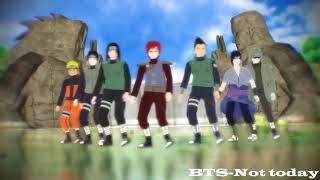 MMD x naruto BTS Not today