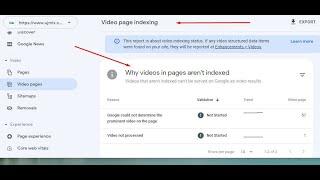 How to fix Google Video page indexing