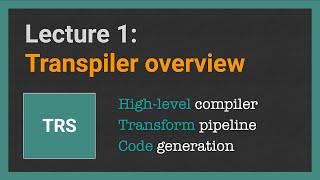 Building a Transpiler from scratch. Lecture [1/18]: Transpiler overview | Numbers