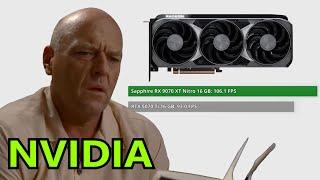 Nvidia watching The RX 9070 XT Benchmarks