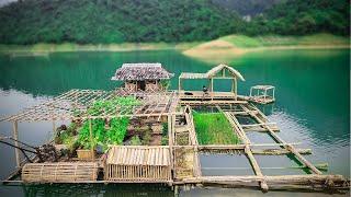 Full Video: Start to Finish 365 Days Building a Bamboo House in the Middle of a River \ Bushcraft