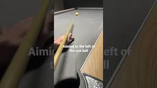 Where to aim with side spin! #8ball #8ballpool #skills #tutorial