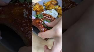 Как приготовить свиные ребрышки? Делюсь рецептом #shorts #food #рёбра #еда