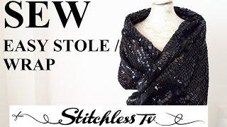 How to sew an easy Stoll or Wrap Sewing Tutorial