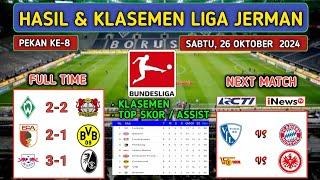 Hasil Liga Jerman Tadi Malam ~ BREMEN vs LEVERKUSEN ~ AUGSBURG vs DORTMUND | BUNDESLIGA