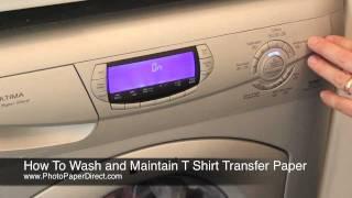 How To Wash and Maintain T Shirt Transfer Paper