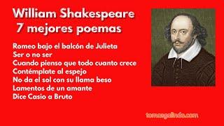 William Shakespeare 7 mejores poemas