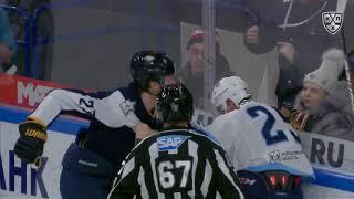 KHL Fight: Timkin VS Makarov