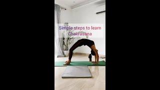 Chakrasana step by step tutorial. Wheel pose yoga for beginners