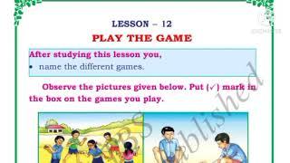 Play the Game Class 1 EVS full lesson explanation and text book activities. Karnataka state syllabus