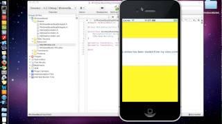 4.1 Starting from a UIWindow Templete and Creating a UIView Based Templete - iPhone xcode sdk