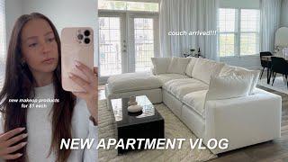 VLOG: Apartment Updates! New Couch, Amazon Home Decor, Sharing my New Makeup Routine from Miss A!