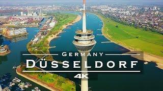 Düsseldorf, Germany  - by drone [4K]