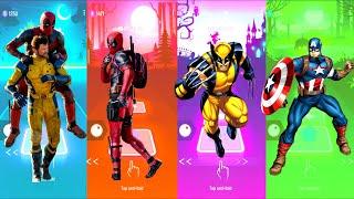 Wolverine and DeadPool  DeadPool  Wolverine X-Men  Captain America | Tiles Hop Fun Ball