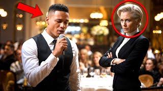 Rich Woman Forces Black Waiter To Sing to Mock Him, But His Voice Leaves Her Speechless