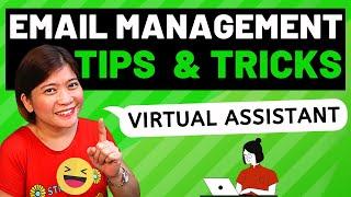 HOW TO DO EMAIL MANAGEMENT | VIRTUAL ASSISTANT TIPS & TRICKS | BEGINNERS GUIDE