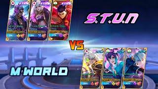 S.T.U.N VS M-WORLD 1 VS 1 FIGHT | MOBILE LEGENDS STUN VS M WORLD