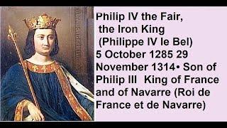 КОРОЛЬ ФРАНЦИИ 13 ВЕК ФИЛИПП IV PHILIPPE IV KING OF FRANCE