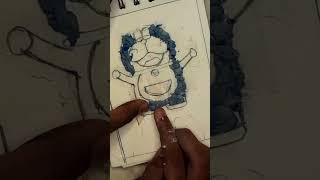 diy crafter Anjali Cute handmade Doraemon ka picture drawing #shorts video #YouTube #kawaiianime