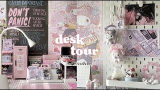 desk makeover!  (lots of pink)