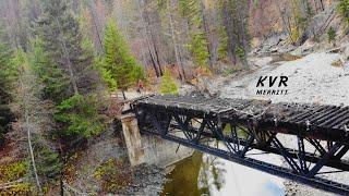 KVR across the Coldwater River (BC, Coquihalla Summits)