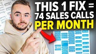 How This Simple Fix Can Get You 74 Booked Sales Calls Per Month!