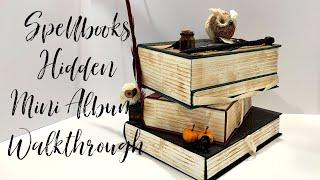 Spellbooks Hidden Mini Albums - Echo Park Witches and Wizards Paper - Country Craft Creations