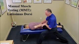 Manual Muscle Testing (MMT) Latissimus (Dorsi Lats)