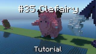 How to build a Pokémon clefairy statue in Minecraft (Tutorial)