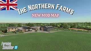 "THE NORTHERN FARMS" FS22 Map Tour/Review | New Mod Map | Farming Simulator 22 | PS5