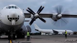 Antonov AN-22A UR-09307 startup and departure (OST/EBOS) Ostend Airport 16july2020