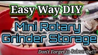 Easy Way DIY Mini Rotary Grinder Tool Storage