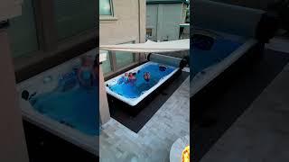 Create your dream backyard with a Master Spas swim spa #masterspas #swimspas