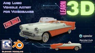 Oldsmobile 88 Convertible 1955 - Learn 3D while you watch Arq Lugo Youtube