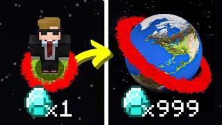 Minecraft, But My Diamonds = World Size