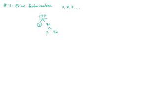 ACT Math Topic 11: Prime Factorization