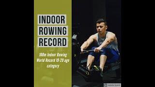 Azizjon Abdullaev Indoor Rowing World Record in 100m