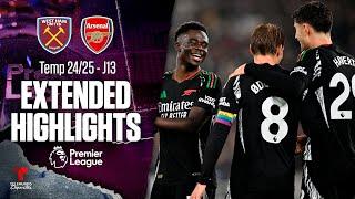 West Ham vs. Arsenal | Highlights Premier League | Jornada 13 | Telemundo Deportes