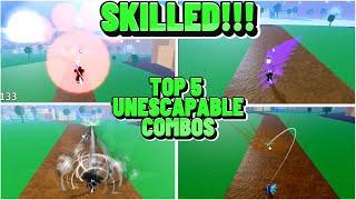 *NEW* Top 5 MOST SKILLED FRUITS COMBOS | Blox Fruits UPDATE 22