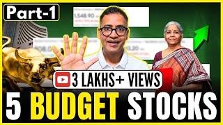 5 Budget Stocks set to Rally? | Time to buy before budget? | Budget 2024 | Rahul Jain Analysis