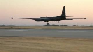 Unadulterated Jet Noise. U-2 Dragon Lady Takeoff and Landings at Sunset.