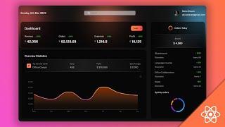 Build React Admin Dashboard | Charts, Calendar, Tables and Kanban Trello board Todo App | UI