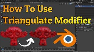 How To Use The Triangulate Modifier | Blender 2.92 Tutorial