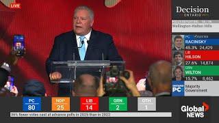 Ontario Provincial Election 2025:  Results & Leader Speeches