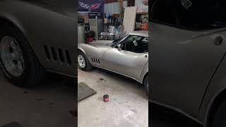 don't hit the dart. @TheBigRedCar #roadkill #corvette #c3corvette  #driveshaft