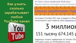 Как узнать сколько зарабатывает Ютуб канал? Какой доход ютуберов Надейкины истории и D-Nik Webmaster